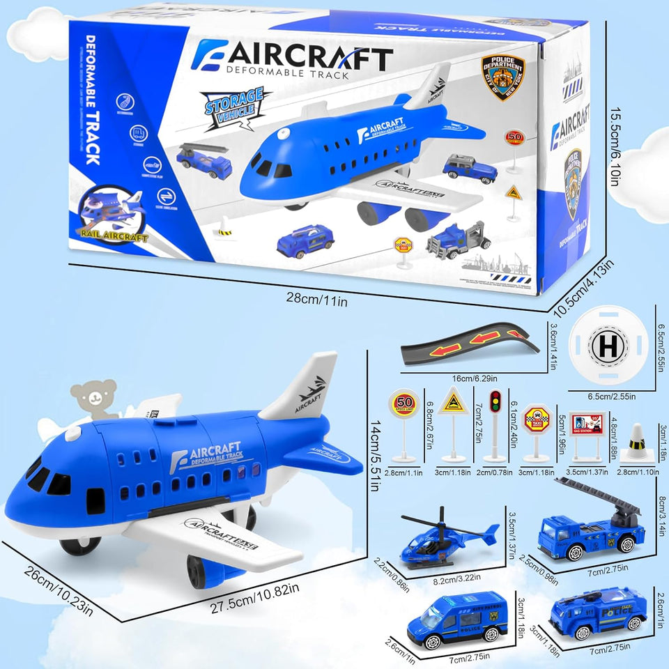 MiniAirBase – Interaktiv & Lehrreich – Flughafen-Spielset mit Fahrzeugen