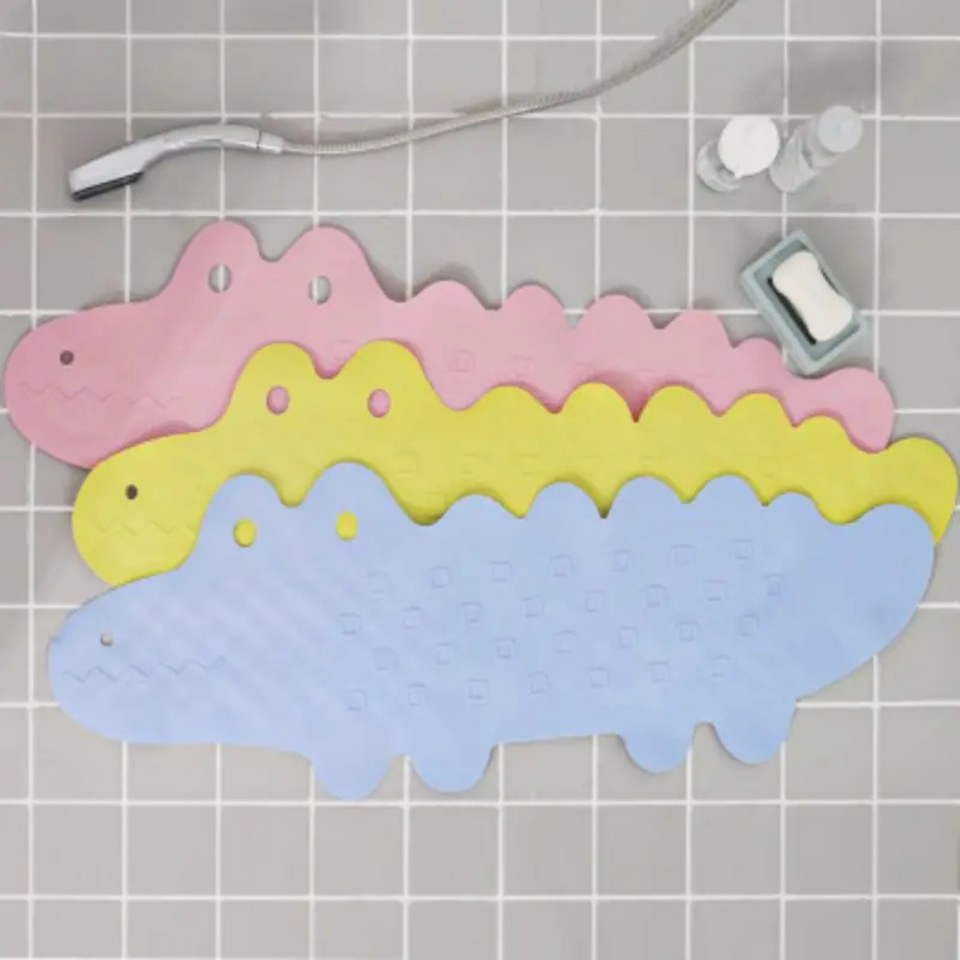 AquaJoy – Rutschfest & sicher – Kinderbadematte Krokodil