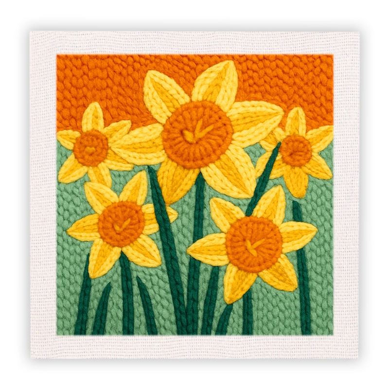 ThreadArt – Handgefertigt & farbenfroh – Tier-Stickset
