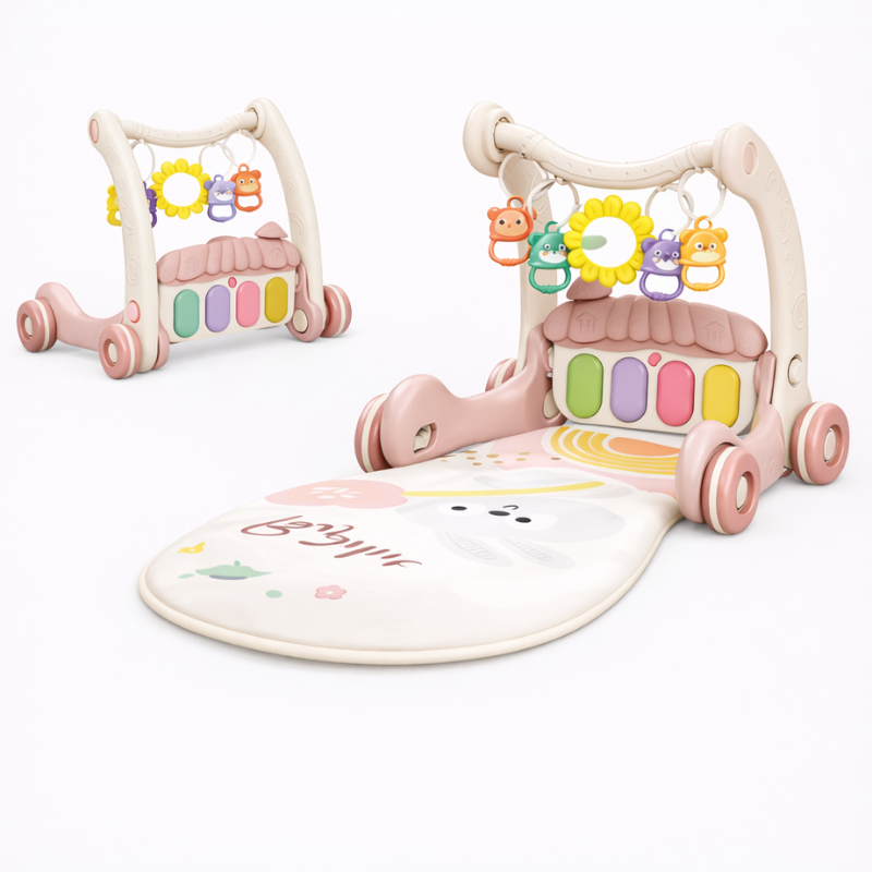 Step & Play – Interaktiv & Sicher – 3-in-1-Lauflernhilfe & Baby-Fitnessstudio