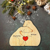 Family Puzzle™ – Personalisiertes Muttertagsgeschenk mit Bärenfamilie