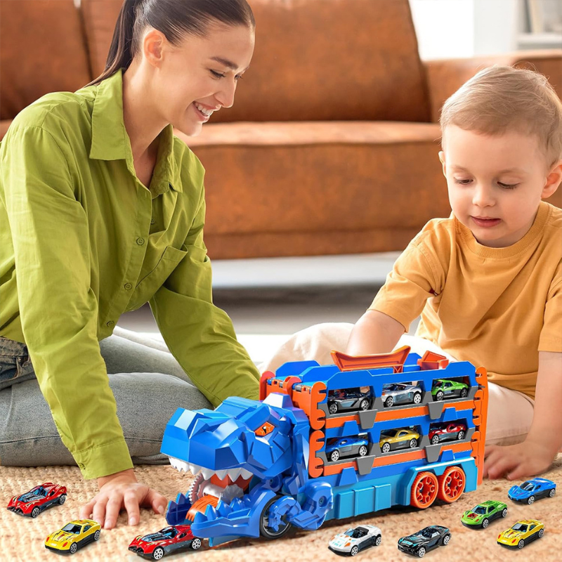 JurassicTruck™ – Cool & Lustig – Zusammenklappbarer Dino-Transportwagen