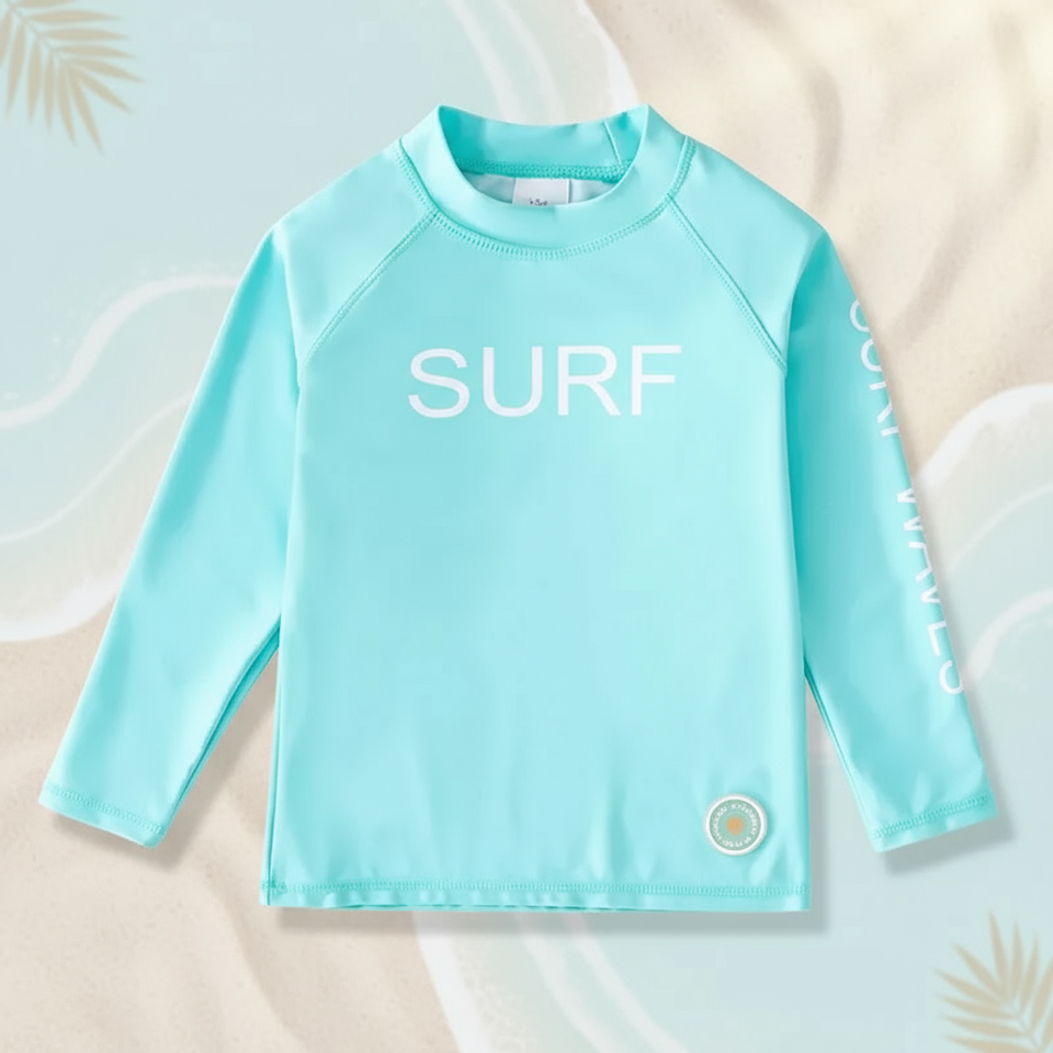 SunShield – Schützend & Flexibel – Langärmliges Surfshirt für Kinder mit UPF 50+