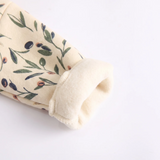 FloraCozy – Weich & warm – Winter-Strampler für Baby-Mädchen mit Blumenmuster