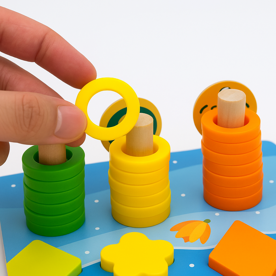 Woods™ | Entwicklung von Fähigkeiten - Montessori-Spielbrett aus Holz