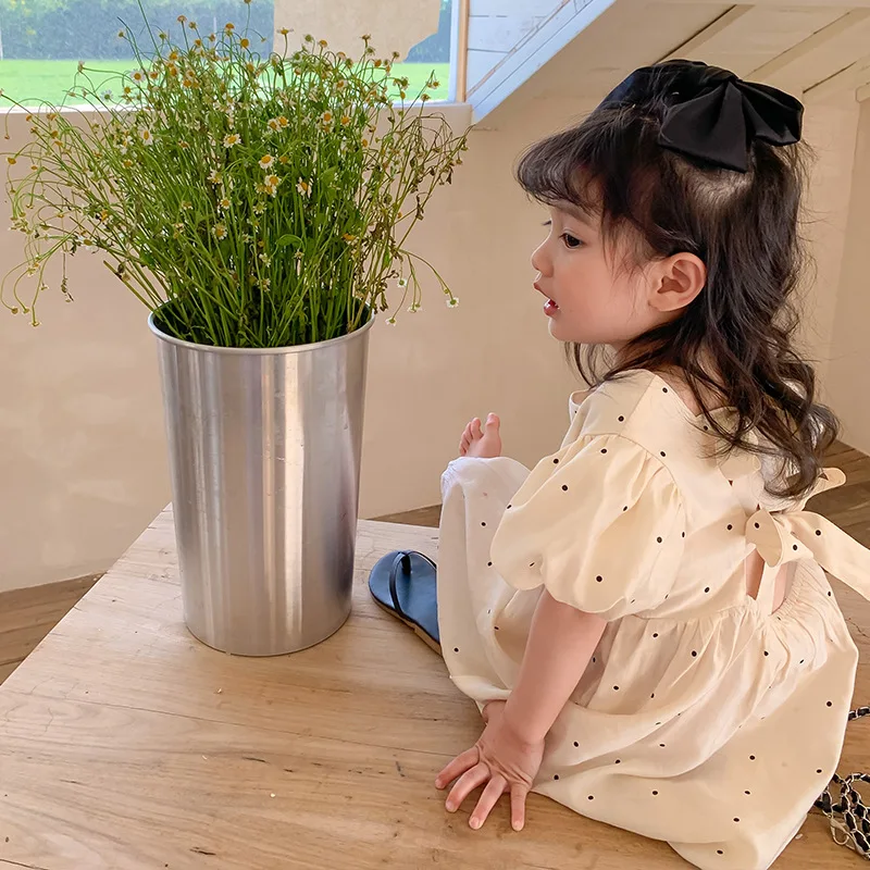 LittleTwinkle – Weich & bequem – Kinderkleid mit doppelten Schleifen