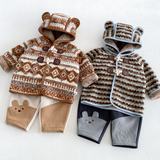 LittleWarm – Gemütlich & stilvoll – Wintermantel mit Fair-Isle-Muster