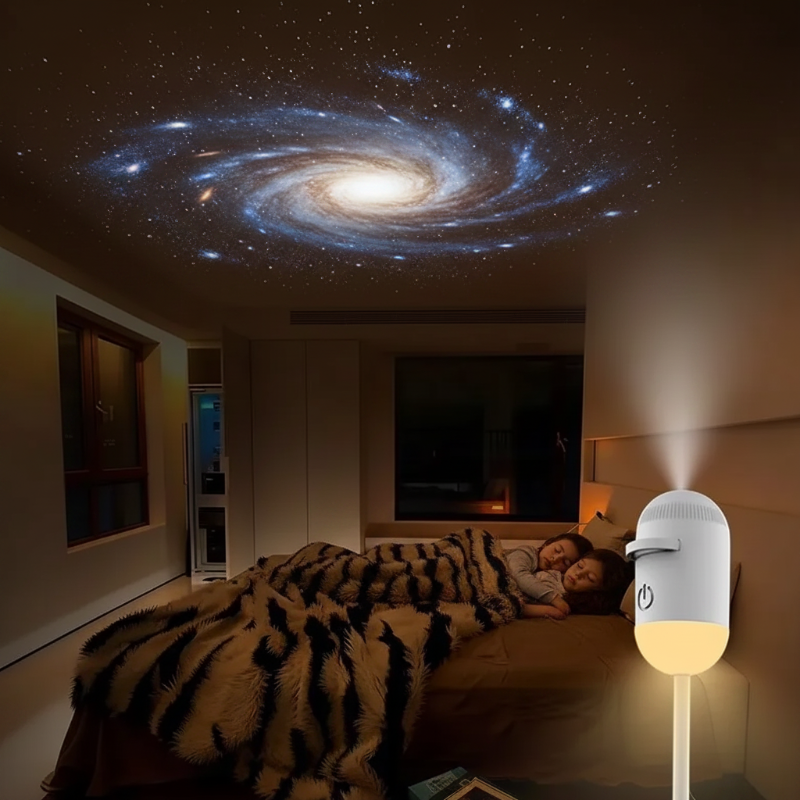 NightSky – Dimmbar & magisch im Schlafzimmer – LED-Galaxy-Lampe