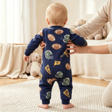 WarmBuddy – Süß & weich – Baby-Strampler aus Fleece mit Cartoon-Aufdruck