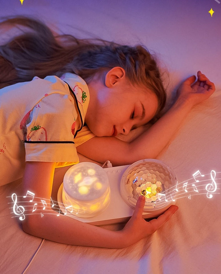 OceanGlow – Beruhigend & magisch – Nachtlicht mit Sternenhimmel-Projektion