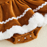 LittleGinger – Warm & festlich – Baby-Weihnachts-Strampler mit Haarband