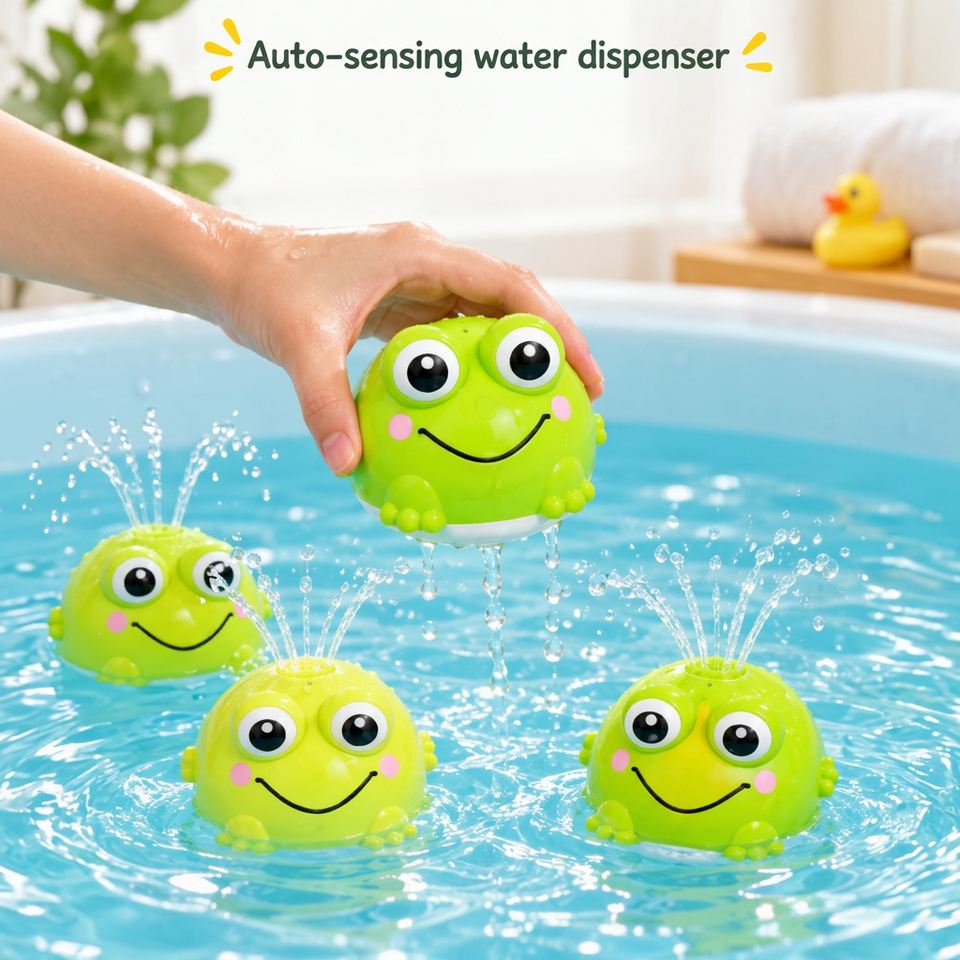 FrogSplash – Fröhlich & interaktiv – Automatischer Trinkbrunnen