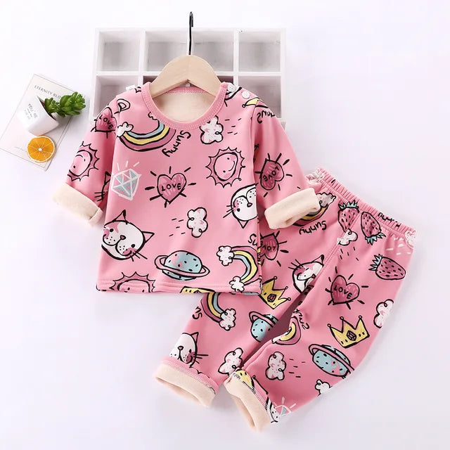 Mini Fashion™ - Kinder Cartoon Fleece Pyjama