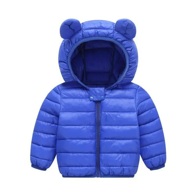 Mini Fashion™ - Polyester Wintermantel mit Kapuze