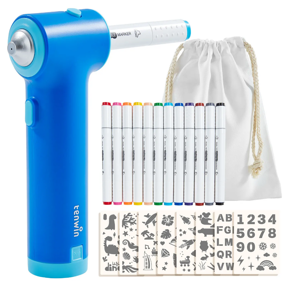 PaintBuddy – Kreativ & Lernreich – Tragbares Airbrush-Zeichenset