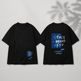 BrightTees – Bequem & farbenfroh – Bedrucktes, locker sitzendes T-Shirt