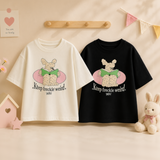SunnyKids – Bequem & niedlich – Oversize-T-Shirt mit Cartoon-Aufdruck