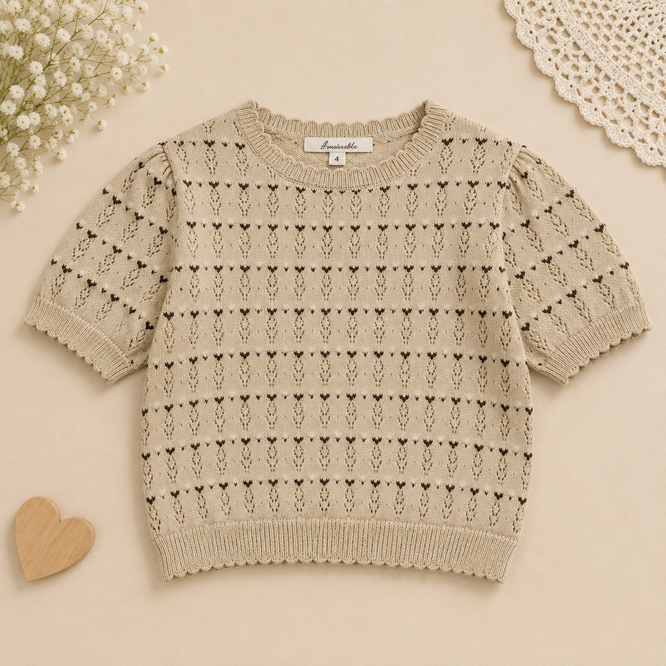 Girls Summer Fashion Top – Leicht & bequem – Vintage-Oberteil für Mädchen