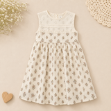 Short Sleeve Embroidery Dress – Elegant & Komfort – Boutique-Mädchenkleid