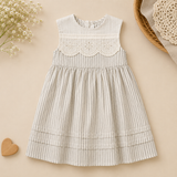 Lace Stitching Dress – Eleganz & Komfort – Spitze & Stickereien