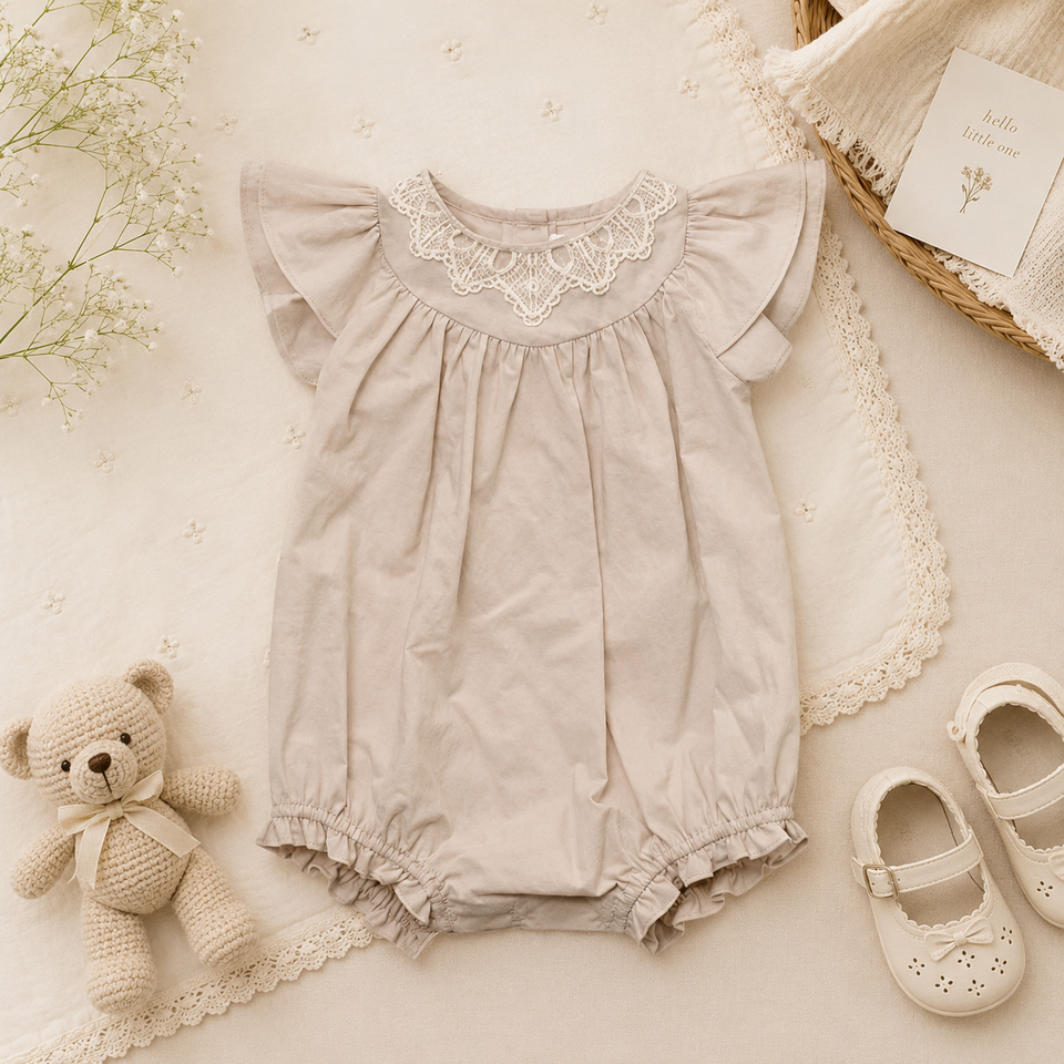 Vintage Rompers – Zeitlos & weich – Baby-Strampler