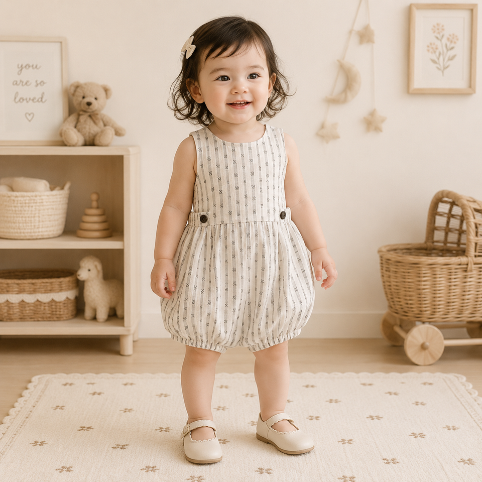 Vintage Rompers – Zeitlos & weich – Baby-Strampler