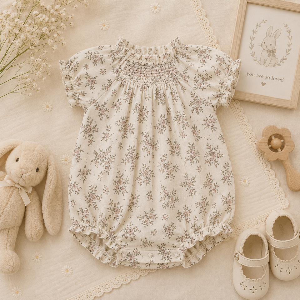 Vintage Rompers – Zeitlos & weich – Baby-Strampler