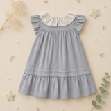 Princess Dress – Stilvoll & bequem – Kleid mit besticktem Kragen