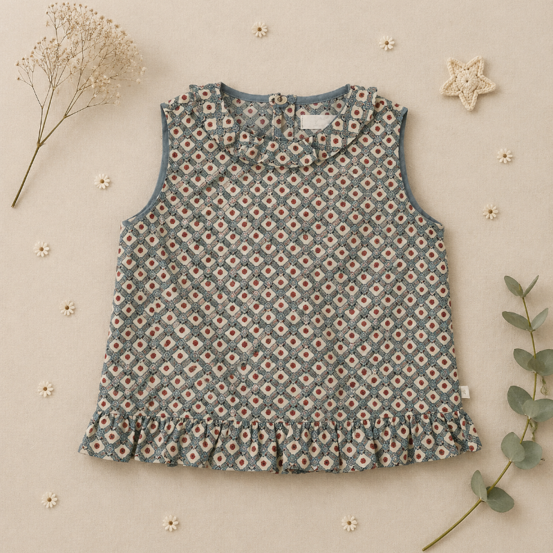 Matching Set – Bequem & mit Gänseblümchen-Print – Hosenrock, Rock & Bluse