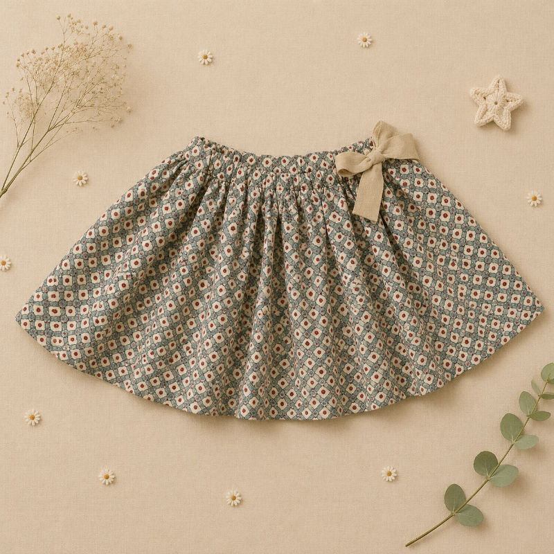 Matching Set – Bequem & mit Gänseblümchen-Print – Hosenrock, Rock & Bluse