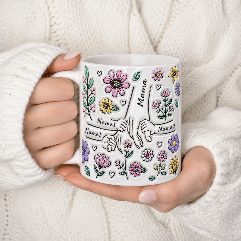 Personalized Kids Name Mug – Einzigartiges Muttertagsgeschenk – Personalisierte Tasse