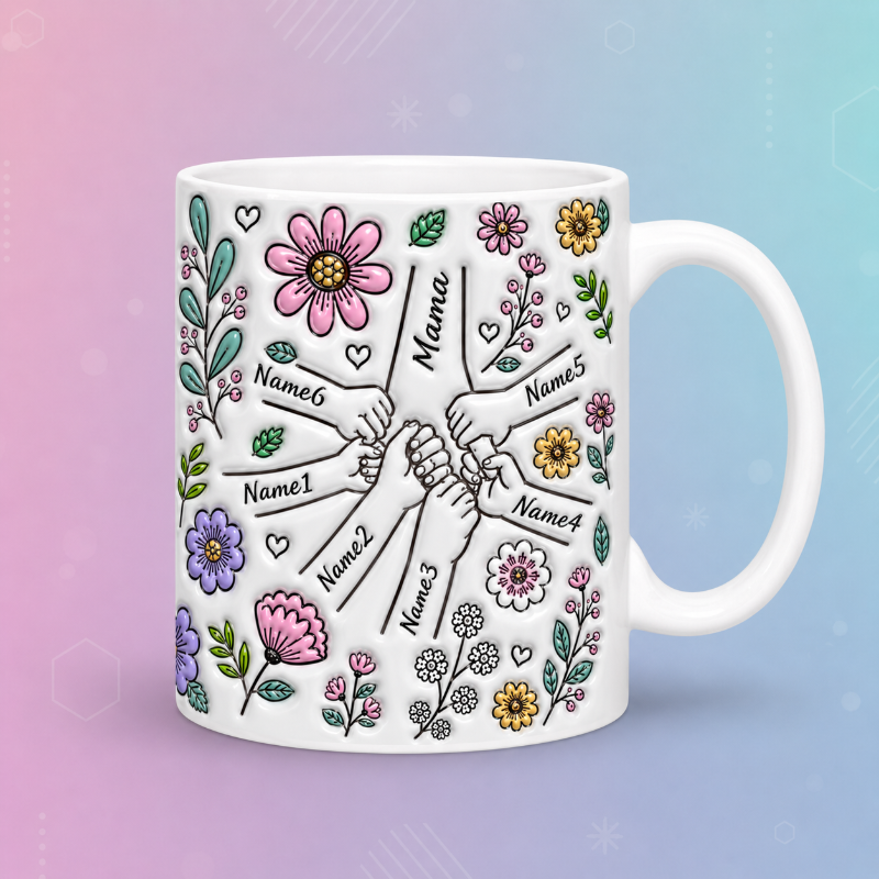 Personalized Kids Name Mug – Einzigartiges Muttertagsgeschenk – Personalisierte Tasse