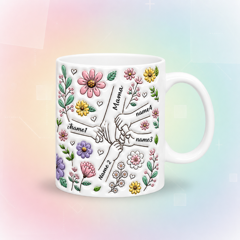 Personalized Kids Name Mug – Einzigartiges Muttertagsgeschenk – Personalisierte Tasse
