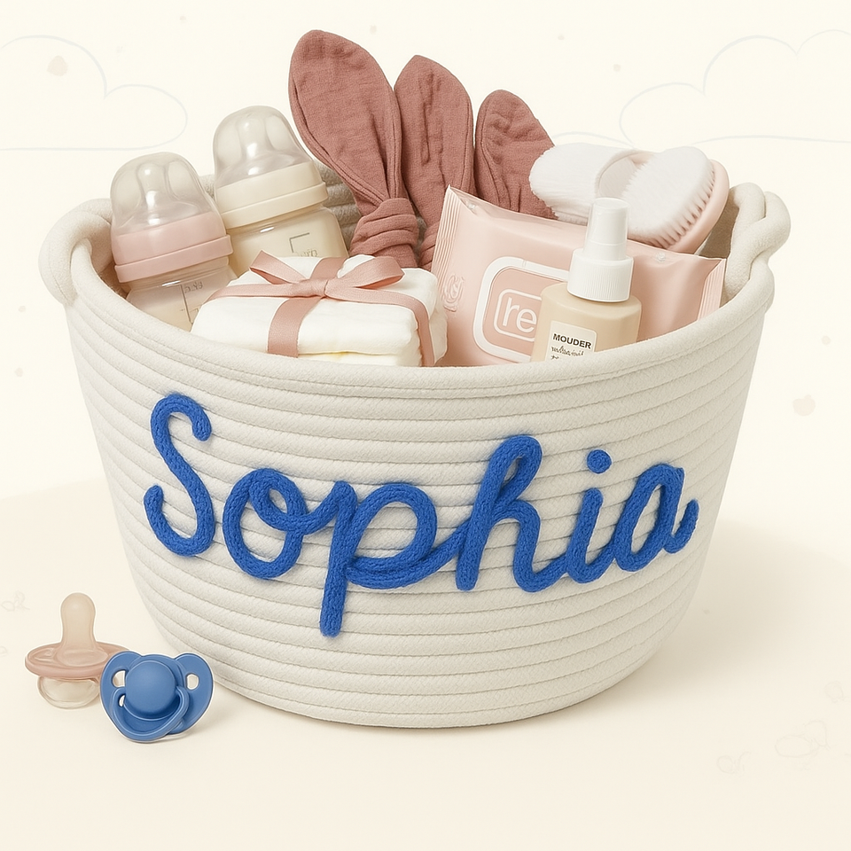 CuddleBasket – Hübsch & persönlich – personalisierter Windelkorb