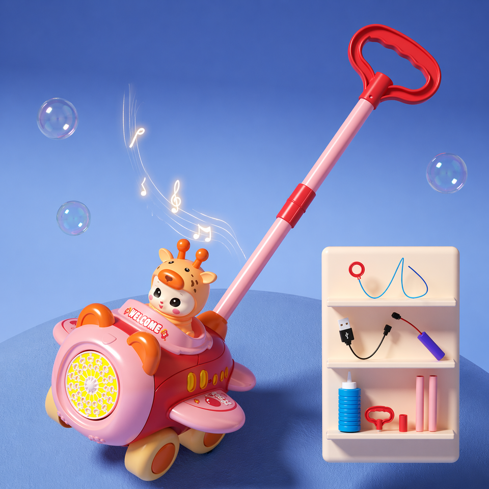 Bubble Blower – Verspielt & lustig – Seifenblasen-Schiebewagen