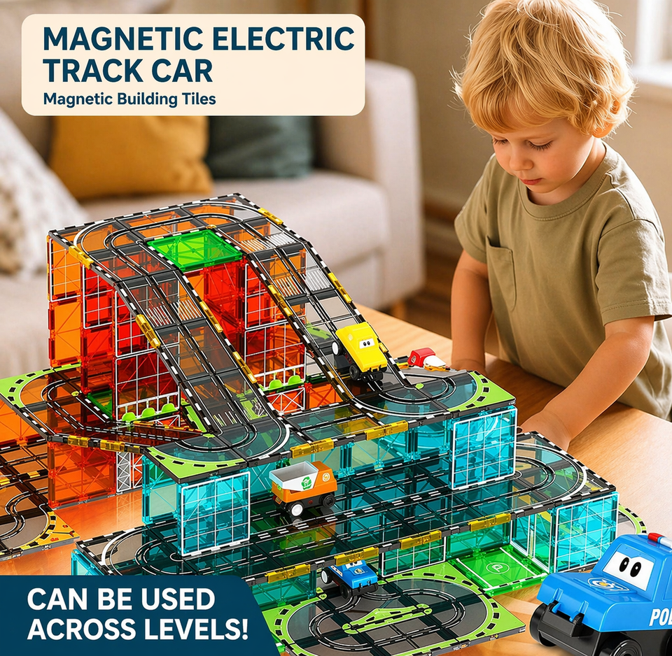 Magnetic Road Blocks – Kreativ & lehrreich – Magnetbahn-Bausatz