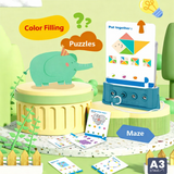 Montessori Shape Matching Game – Logik & Konzentration – Puzzle-Brettspiel