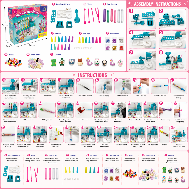 DIY Sand Art Pen – Kreativ & lehrreich – Pen Creator Spielset