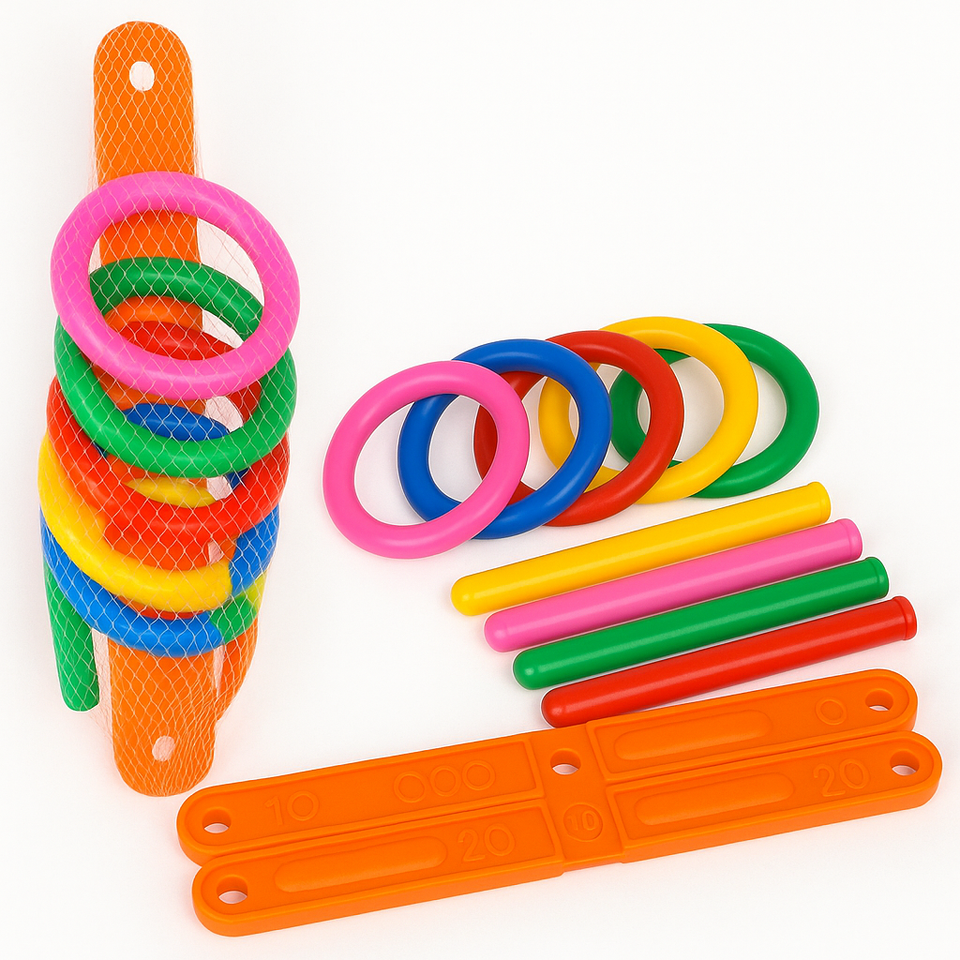 Hoop Ring Toss™ – Werfen & Punkten – Wurfringe Spielset für draußen