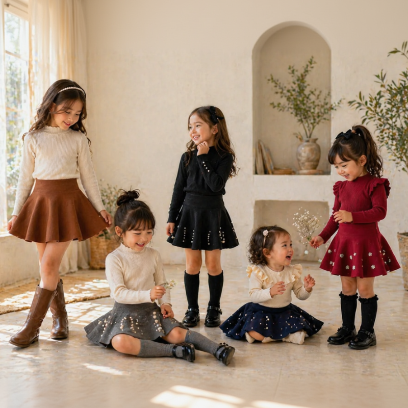 Girls Knitted Skirt – Komfort & Stil – Kinderrock