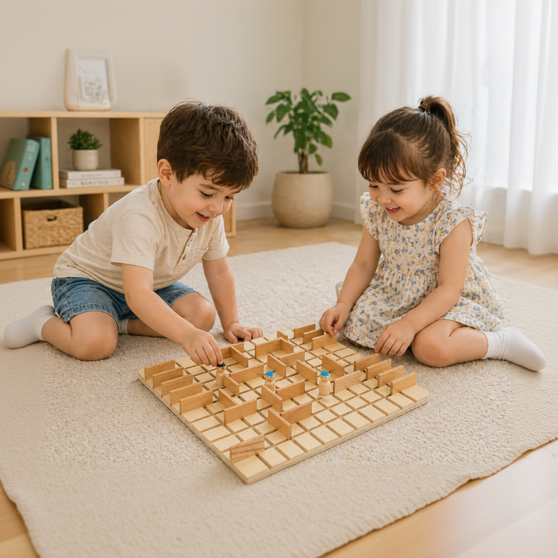 Wooden Chess Puzzle Game – Strategie & Denken – Brettspiel