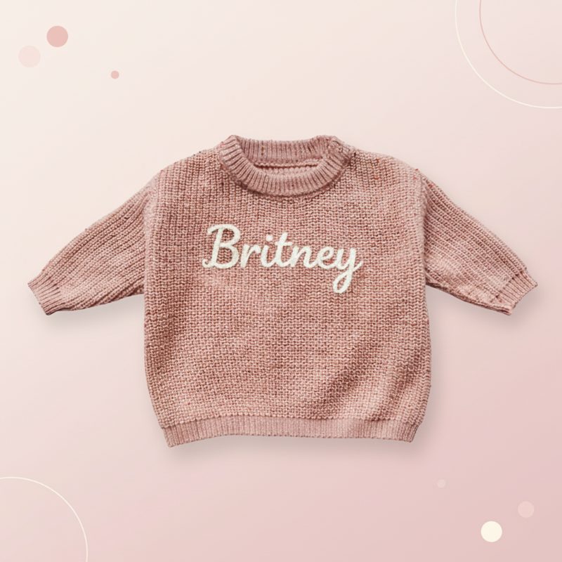 Personalized Baby Sweater – Einzigartig & liebevoll – Bestickter, personalisierter Baby-Pullover