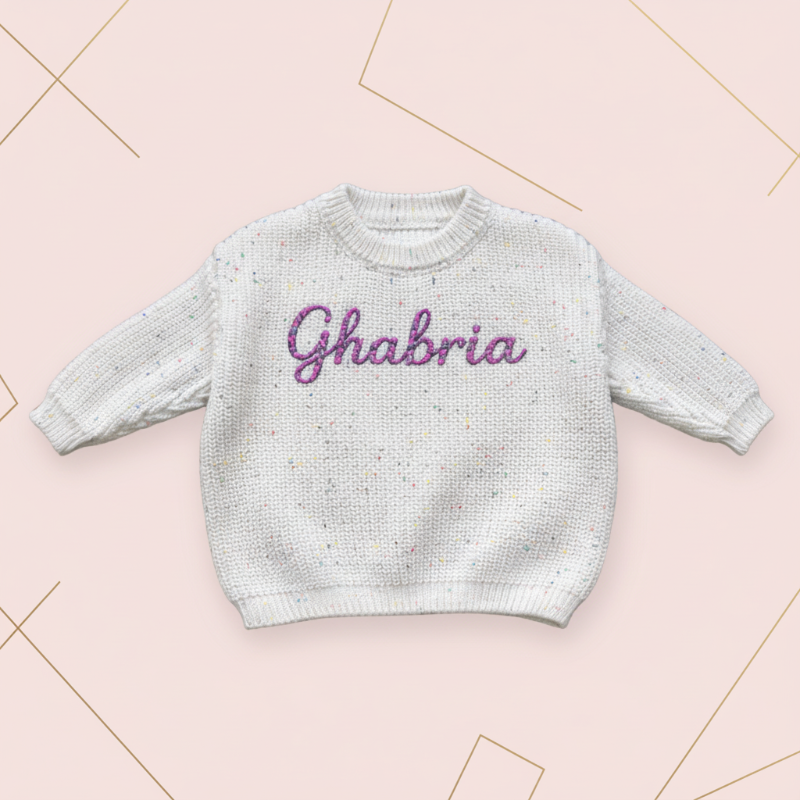 Personalized Baby Sweater – Einzigartig & liebevoll – Bestickter, personalisierter Baby-Pullover