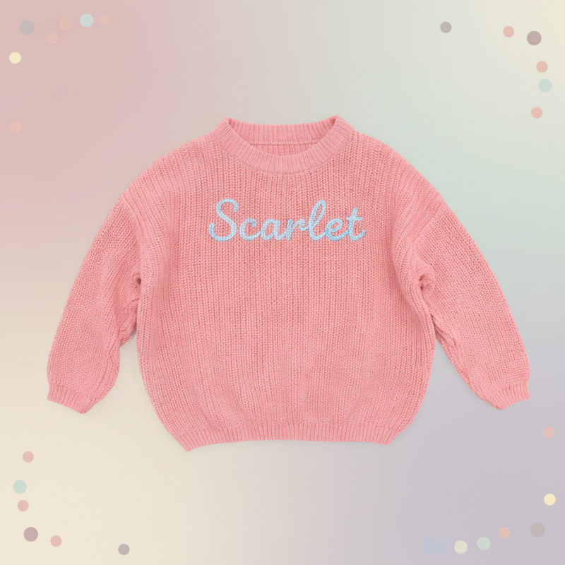 Personalized Baby Sweater – Einzigartig & liebevoll – Bestickter, personalisierter Baby-Pullover