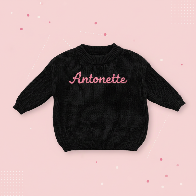 Personalized Baby Sweater – Einzigartig & liebevoll – Bestickter, personalisierter Baby-Pullover