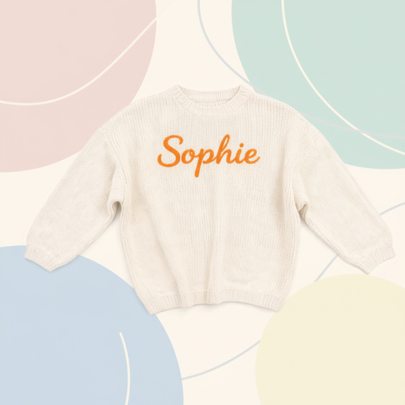 Personalized Baby Sweater – Einzigartig & liebevoll – Bestickter, personalisierter Baby-Pullover