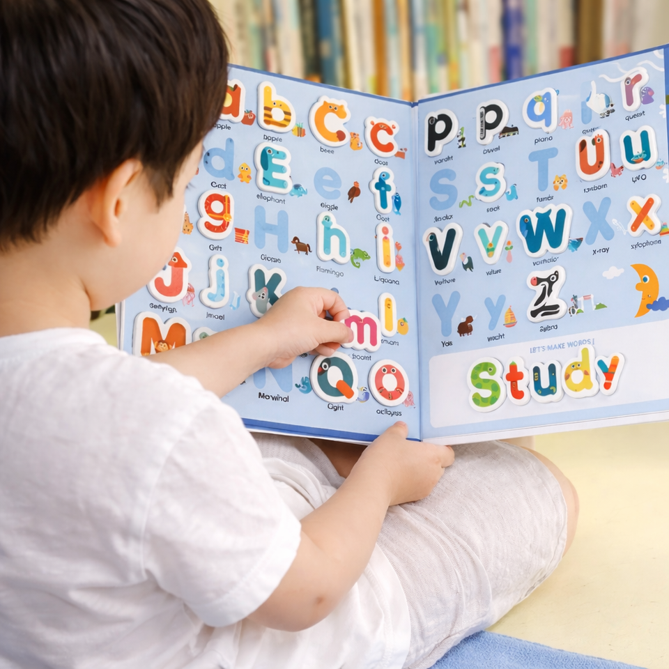 BusyBrain – Englische Vokabeln lernen & Rechnen – Alphabet & Zahlen Puzzlebuch