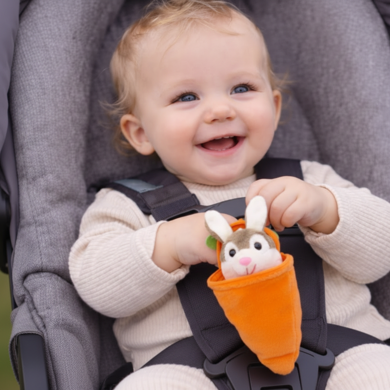 Personalized Bunny – Das ultimative Ostergeschenk – Plüschhase mit Karotte und Namen