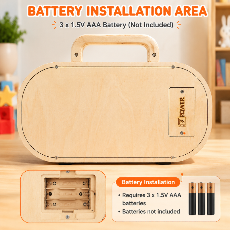 Wooden Busy Board – Motorik & Interaktion – Aktivitäten-Musiktafel