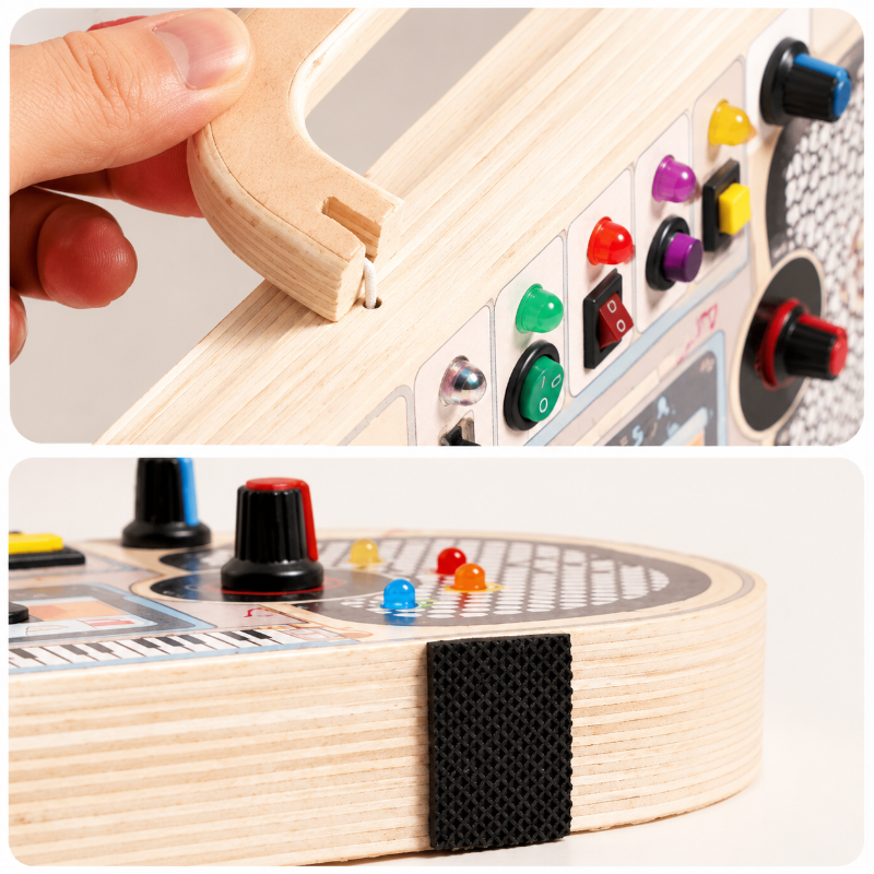 Wooden Busy Board – Motorik & Interaktion – Aktivitäten-Musiktafel